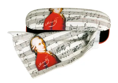 Produktbild von Brillenetui-Set, Mozart, Hardcase/Putztuch