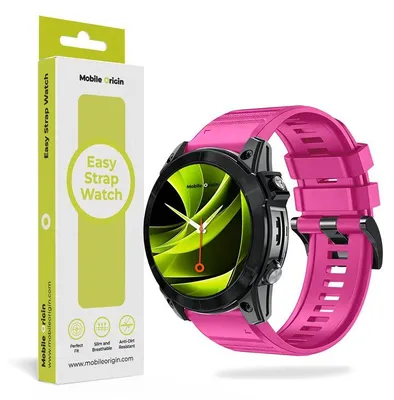 Imagen del producto de Mobile Origin MO-ESS-22-PNK, Pásek, Smartwatch, Rosa, Garmin, Garmin, 22mm, Silicona