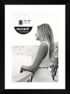 Immagine prodotto di Cornice in legno Nielsen Accent Aura, nera, 13x18 cm