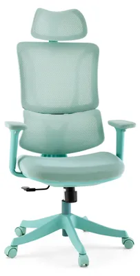 Immagine prodotto di MyBuero Home Office sedia da ufficio Ergomy Colore sedia da scrivania con braccioli (regolabile in altezza) tessuto / rete sedia girevole