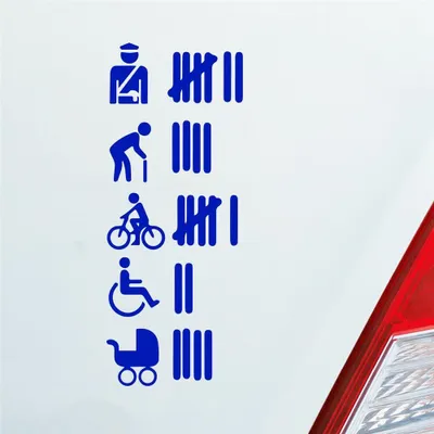 Produktbild von Auto Aufkleber Strichliste Tally List Tuning 15x6 cm Dunkelblau Sticker Heckscheibenaufkleber