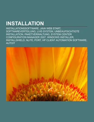 Produktbild von Installation