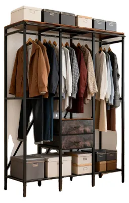Immagine prodotto di Appendiabiti, struttura portante robusta, design multifunzionale, colore nero