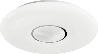 Zdjęcie produktu dla Plafon LED okrągły z pilotem LYRA biały chromowany 72W Odcienie bieli 4320lm tworzywo sztuczne wym:8,5x51x51cm IP20 Polux