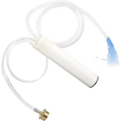 Produktbild von Akku Wasserpumpe Tauchpumpe Balkon Entwässerung mit Bodenfilter und 1 m Schlauch 1200 mAh USB C Wiederaufladbar