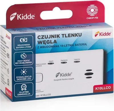 Zdjęcie produktu dla Czujnik dymu i tlenku węgla KIDDE K10LLCO