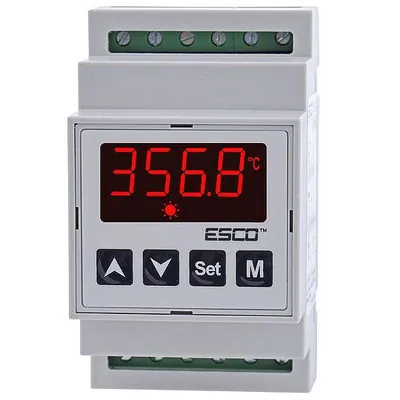 Produktbild von Hutschiene TEMPERATURREGLER FÜR Pt-100 Pt100 sensor Thermostat 20A 4,5kW Temperaturschalter RTD Messbereich -30...+370°C PT-10D ESCO