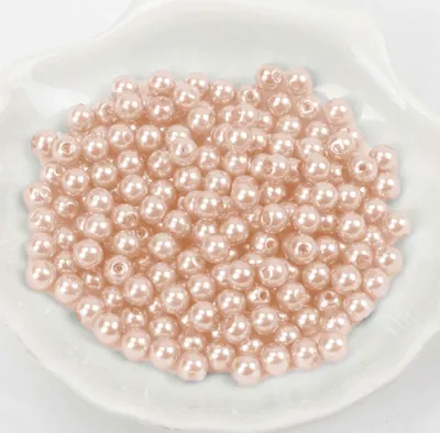 Produktbild von Wachsperlen ca. 200 Stück, 6mm, Rosegold hell