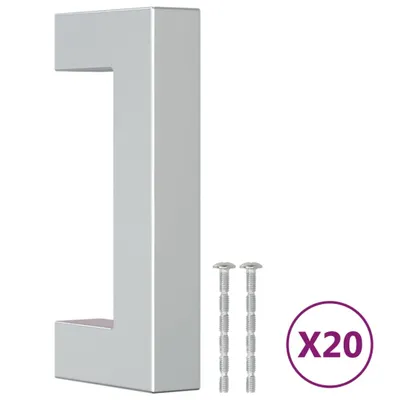 Produktbild von vidaXL Möbelgriffe 20 Stk. Silbern 64 mm Edelstahl