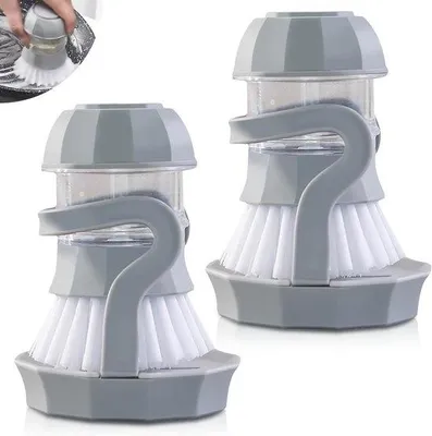 Obrázok produktu pre Sada umývacích kefiek Famanu s dávkovačom mydla a ergonomickou rukoväťou – na čistenie kuchyne