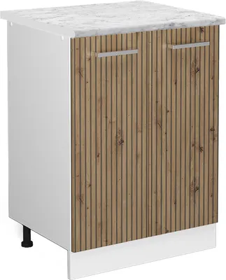 Imagen del producto de Mueble bajo de cocina Vicco R-Line Roble artesanal 60 cm , ET Mármol, Model 49106