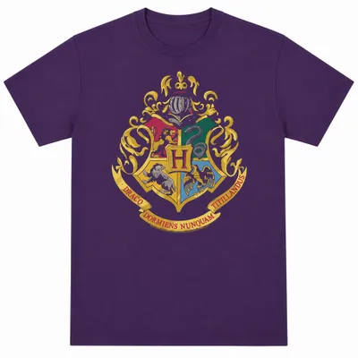 Produktbild von Harry Potter - "Hogwarts Crest" T-Shirt für Herren/Damen Uni TV35375 (XXL) (Violett)