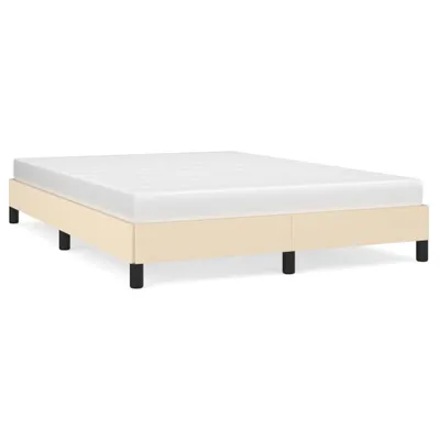 Zdjęcie produktu dla Rama Łóżka, Kremowa, 140X190 Cm, Obita Tkaniną Lumarko!