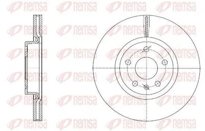 Produktbild von 2x REMSA Bremsscheibe 6972.10 vorne für VW Golf V Schrägheck (1K1) GOLF VI (5K1)