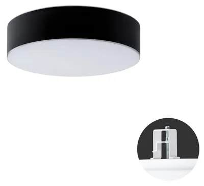 Produktbild von OSMONT ERI63125 ERIS CV3 Decken-/Wandleuchte aus Glas, halb eingelassen, weiß/weiß-schwarz, Schutzart IP44, 2700–6500 K, 32 W LED