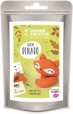 Produktbild von Graine Creative Polymer Clay Fuchs Bastelset - kreative Hobbyidee
