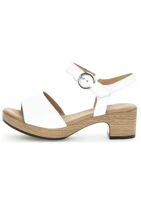 Produktbild von Gabor KRETA Damen Sandalette - Riemchen Sandalen weiß Elegant NEU