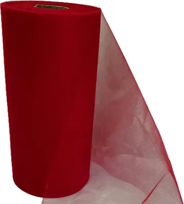 Tüllrolle 25 cm x 100 m, Rot für Dekoration
