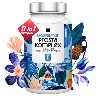 Produktbild von Sonnesee Sägepalmen Männer Komplex mit Kürbiskern & Zink, 120 Kapseln