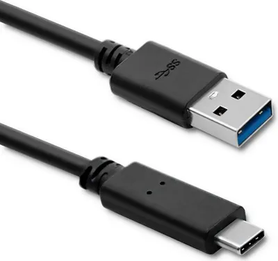 Obrázok produktu pre Kábel Qoltec USB 3.1 typu C | USB 3.0 A konektor | 1,8 m | Čierna