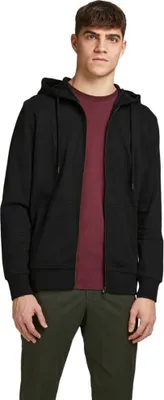 Produktbild von Jack & Jones 12181901, Erwachsener, Schwarz, L, Baumwolle, Polyester, Nicht bleichen, Feinwäsche (30°C)