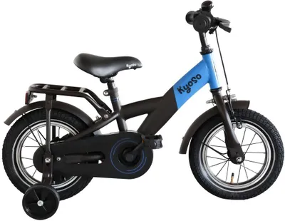 Obrázok produktu pre Detský bicykel Kyoso X-Rider 12 palcov s torpédovou brzdou – hnedý/modrý