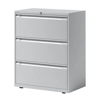 Produktbild von BISLEY Hängeregistraturschrank Essentials Maße: 80 x 100 x 47 cm (B x H x T) Werkstoff: Stahl Farbe: lichtgrau