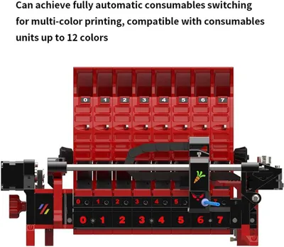Obrázek produktu pro Přepínač filamentu pro 3D tiskárnu – 8kanálová vylepšovací sada s vícebarvou funkcí a automatickou výměnou filamentu