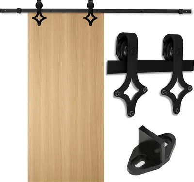 Obrázok produktu pre Systém posuvných dverí Jiubiaz Floor Guide Roller Track Sliding Door Fitting-Diamond-183cm