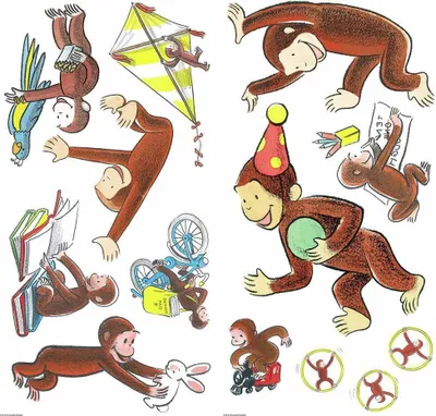 Immagine prodotto di Adesivo murale Curious George