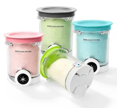 4 Eisbehälter 480 ml für NC701EU, BPA-frei, spülmaschinengeeignet