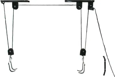 Immagine prodotto di Sollevatore per biciclette Edge con gancio di sospensione in gomma nero