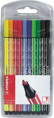 Produktbild von Fasermaler pen 68 Etui mit 10 Farben Packung mit 10 Stück