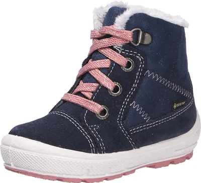 Produktbild von Superfit 1-006318-8010 Kinder Winterboots/ Stiefeletten GROOVY Blau/Rosa Leder-Textil-Mix Größe: 19