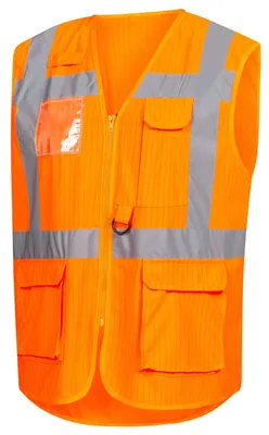Immagine prodotto di Gilet ad alta visibilità 7118 taglia L arancio neon EN ISO 13688/EN ISO 20471/EN 1149 NITRAS