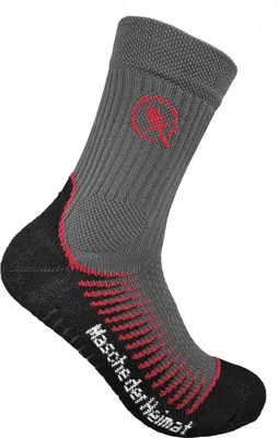 Produktbild von Miriquidi Allround Socke anthrazit dunkelrot, lang, 43/46