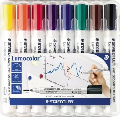 Zdjęcie produktu dla Marker do białych tablic STAEDTLER Lumocolor 8St Box