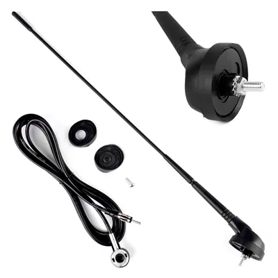 Zdjęcie produktu dla Antena Samochodowa 5Mm Adaptor Dł. 40Cm , Dł.kabla 2,3M