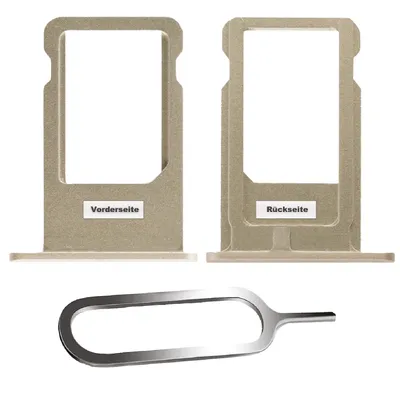 Produktbild von iPHONE 6 SIM KARTEN HALTER ADAPTER FACH STECKER TRAY SLOT CARD SIM-NADEL GOLD
