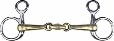 Image de Mors de cheval HKM Argentan, 16 mm avec anneaux en acier inoxydable