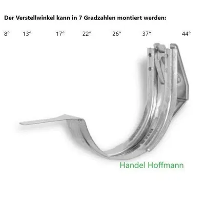 Produktbild von Stirnbretthalter mit Verstellwinkel  333 - Größe 6 tlg