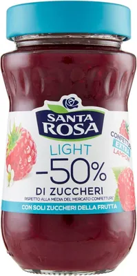 Produktbild von Santa Rosa Light Lamponi Himbeeren Marmelade Konfitüre -50% Zucker 260g Brand: Santa Rosa