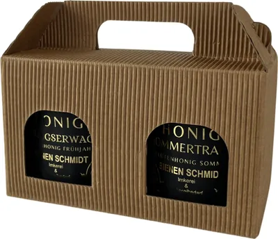 Produktbild von Deutscher Imkerhonig 1x 250g "Frühlingserwachen" und 1x 250g "Sommertraum" im Geschenkkarton