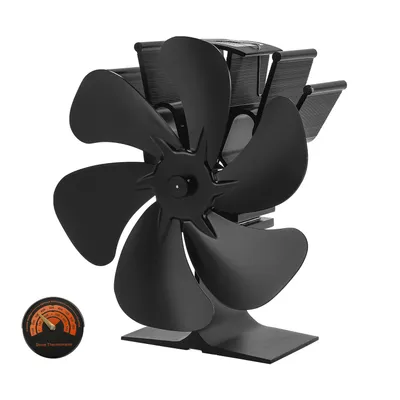 Immagine prodotto di TolleTour Ventilatore per stufa a 6 pale Ventilatore per stufa Ventilatore elettrico Ventilatore per stufa per caminetto Stufe a legna Stufe a basso rumore