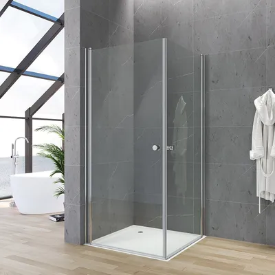 Produktbild von Duschkabine 70x90x187 cm mit Drehtüren 5mm Sicherheitsglas mit Verstellbereich Heb-/Senk-Technik