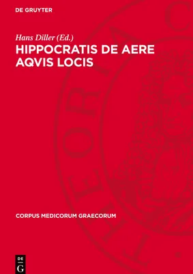 Produktbild von Hippocratis de aere aqvis locis