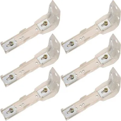 Produktbild von 6 Stücke 11-5 cm Vorhanghalterbeugel, Vorhangmontagecode, Zubehör, Bevestigungscode