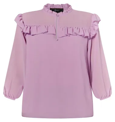 Productafbeelding van Gaya Damen blouse met ruches, model 19529647-GA01, lila, maat S