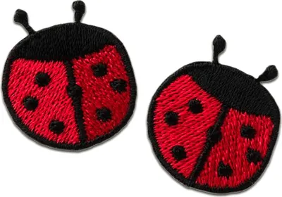 Obrázok produktu pre Ladybird animal pair - záplata, nažehľovacia, nášivka, nášivky, záplaty, nažehľovacie, veľkosť: Ø 2 cm