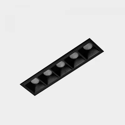 Obrázok produktu pre KOHL LIGHTING NSES bezrámové vstavané svietidlo 137 x 35 mm, čierne, 10 W, 45° uhol vyžarovania, CRI 90, 2700 K, bez možnosti stmievania